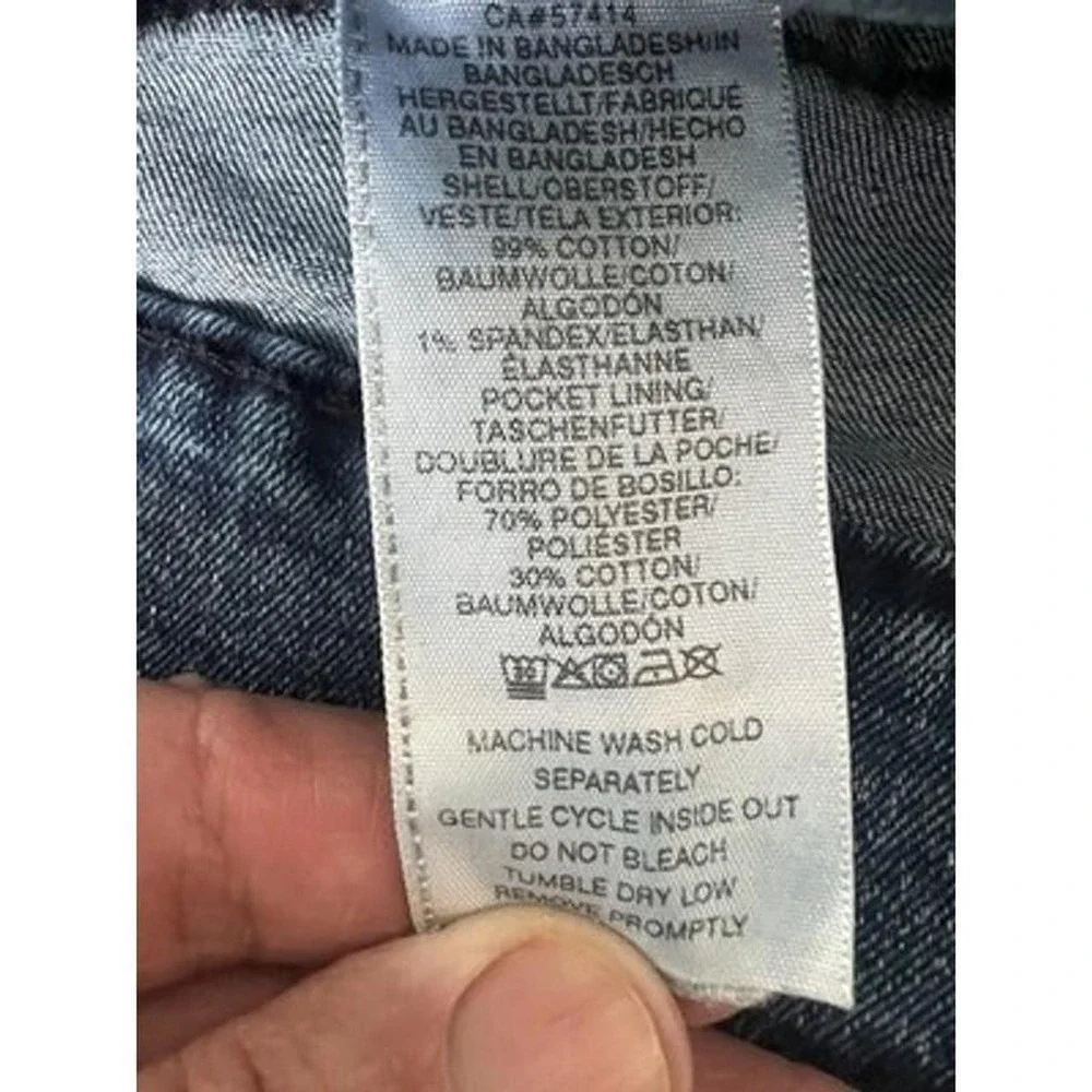 True Religion Ricky Relaxed Straight Jeans Mens 31 Blue Denim Distressed